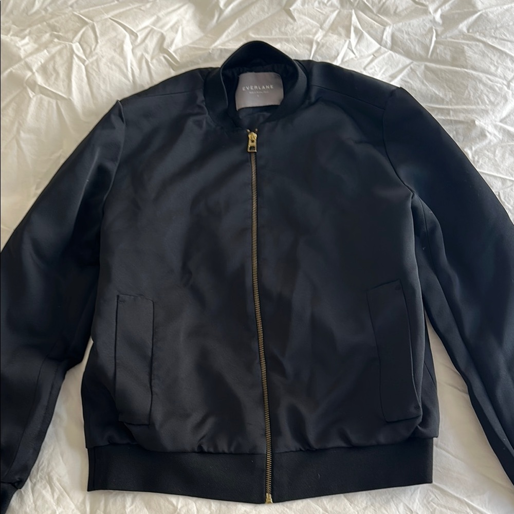 Everlane Women’s Black Bomber Jacket